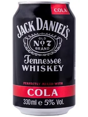 Jack Daniels Tennessee Cola Can